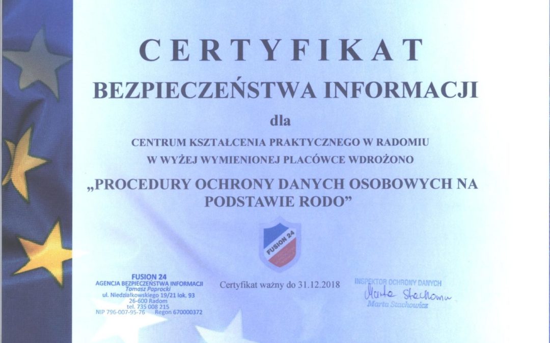 Obowiązek Informacyjny dla słuchaczy KKZ